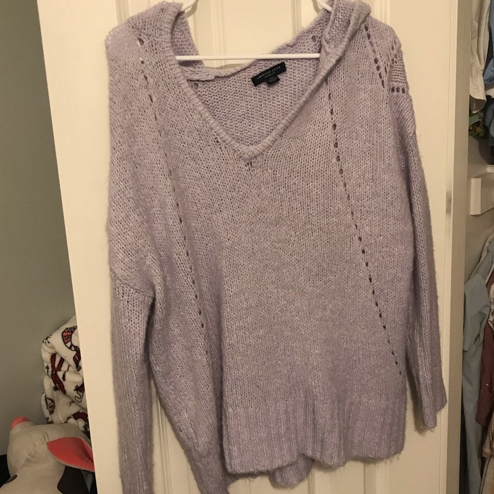 American eagle purple sweater